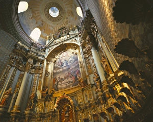 Ecuadorian Prints: Church interior, Quito, Ecuador, South America