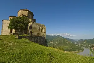 Mtskheta Prints: The church of Jvari, Mtskheta, UNESCO World Heritage Site, Georgia, Caucasus