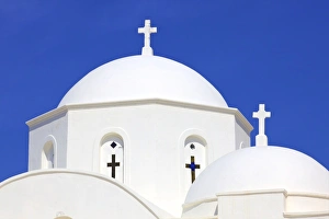 Greek Orthodox Prints: Church at Kambos, Patmos, Dodecanese, Greek Islands, Greece, Europe