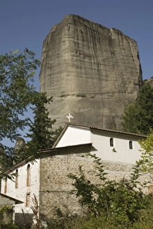 Thessaly Prints: Church, Kastraki village, Meteora, Thessaly, Greece, Europe