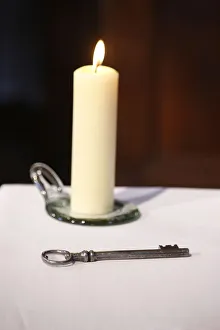 Keys Prints: Church key, Saint-Nicolas de Veroce, Haute Savoie, France, Europe