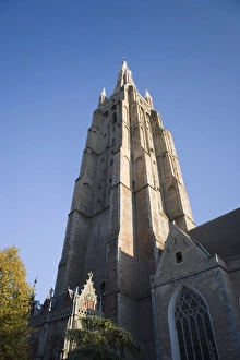 Brugge Prints: Church of Our Lady, Bruges, Belgium, Europe