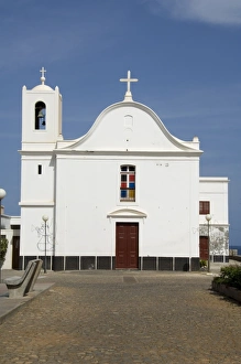 Church on main square at Ponto do Sol, Ribiera Grande, Santo Antao, Cape Verde Islands