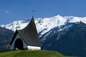 Church in the meadows near Mieming, Sonnenterrasse, Austria, Europe