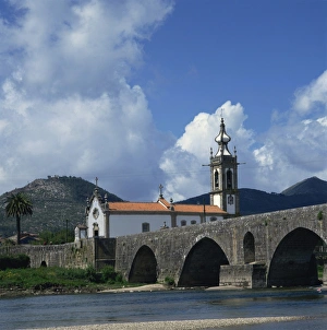 Minho Prints: Church and the medieval Ponte de Lima