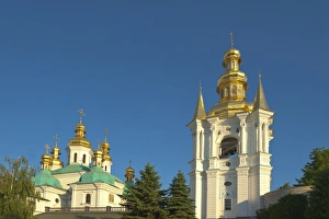 Kiev Prints: Church of the Nativity of the Virgin and Kovnirs Bell Tower