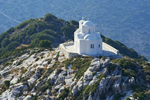 Hill Top Prints: Church, Naxos, Cyclades Islands, Greek Islands, Greece, Europe