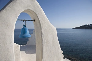 White Wash Prints: Church near the beach of Platys Gyalis