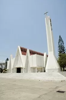 Church near Plaza Central, Liberia, Cos ta Rica, Central America