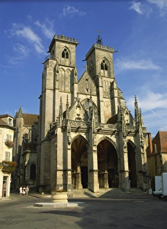 Bourgogne Prints: Church of Notre Dame, Semur en Auxois, Burgundy, France, Europe