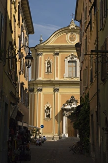 Riva Del Garda Prints: The church, the old town, Riva del Garda, Lake Garda, Trentino-Alto Adige, Italy, Europe