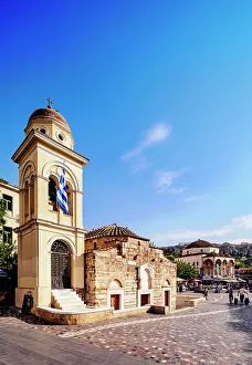 Patriotism Prints: Church of the Pantanassa, Monastiraki Square, Athens, Attica, Greece, Europe