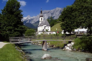 Church in Ramsau, Berchtesgadener Land, Bavaria, Germany, Europe
