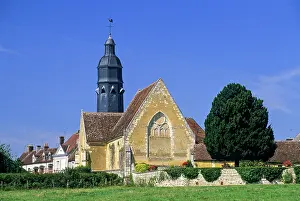 Orne Prints: Church of Saint-Cyr-et-Sainte-Julitte at Saint-Cyr-la-Rosiere
