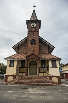 French Guiana Prints: Church of Saint Laurent du Maroni, French Guiana, Department of France, South America