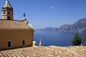 Images Dated 29th April 2010: The church San Luca in Praiano, Amalfi Coast, UNESCO World Heritage Site