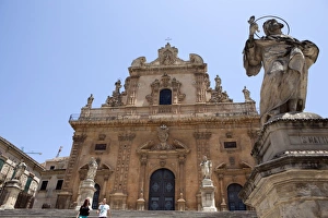 Modica Prints: The church of Santa Maria del Soccorso, Modica, Sicily, Italy, Europe