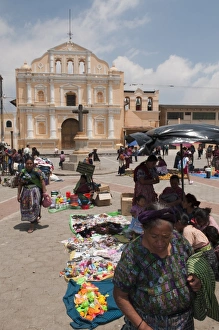 Images Dated 26th March 2009: Church, Santa Maria de Jesus, Guatemala, Central America