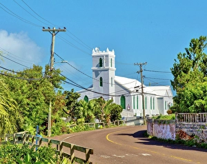 Bermuda Prints: Church in Smiths Parish, Bermuda