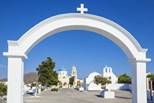 Stereotypically Greek Prints: Church of St. George in the village of Oia