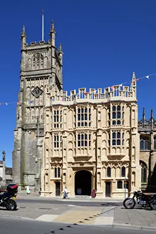 Public Park Prints: Church of St. John the Baptist and 15th century south porch