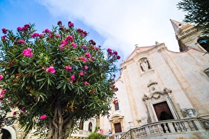 Taormina Prints: Church of St. Joseph at Piazza IX Aprile, Taormina, Sicily, Italy, Europe