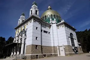 Ornamentation Prints: The Church of St. Leopold, Otto Wagner's architectural masterpiece in Viennese Art Nouveau style