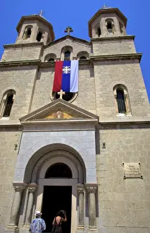 Dayime Prints: Church of St. Nicholas, Kotor, UNESCO World Heritage Site, Montenegro, Europe
