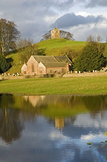 Church of St. Oswald, with unique separate bell tower, Eden Valley, Cumbria