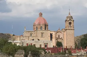 Guanajuato State Prints: Church of Templo de San Cayetano or La Valenciana in the suburb of La Valenciana