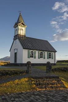 Thingvellir Prints: Church in Thingvellir, Iceland, Polar Regions