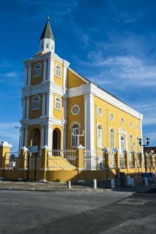 Church in Willemstad, capital of Curacao, ABC Islands, Netherlands Antilles, Caribbean, Central America