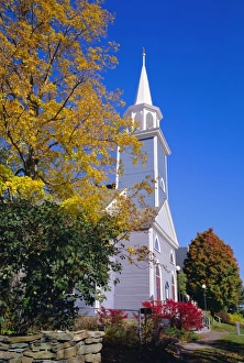 Northeast Prints: Church, Wiscasset Village