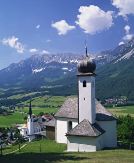 Tyrol Prints: Churches of Ellmau, Tyrol region, Austria, Europe