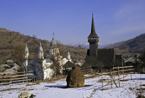 Romanian Prints: Churches in Maramuresh (Maramures), Romania, Europe