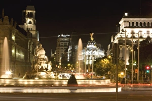 Night Life Prints: Cibeles Square (Plaza de Cibeles)