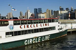 42nd Street Prints: Circle Line tourist boats going from 42nd Street terminal
