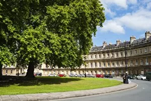 Avon Collection: The Circus, Georgian architecture in Bath, UNESCO World Heritage Site, Avon and Somerset, England