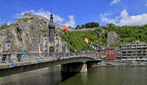 Citadel of Dinant on Meuse River, Dinant, Province of Namur, Wallonia, Belgium, Europe