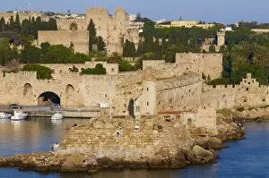 Images Dated 1st May 2008: Citadel of Rhodes, UNESCO World Heritage Site, Rhodes, Dodecanese, Greek Islands
