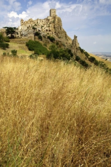 The Citadelle, deserted village of Craco in Basilicata, Italy, Europe