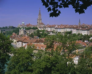 Bern Prints: City and Aare River