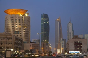 City Center Prints: City center buildings, Kuwait City, Kuwait, Middle East