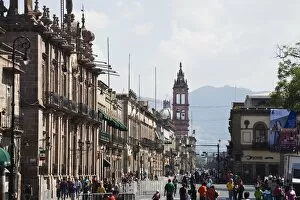 Images Dated 31st October 2010: City centre buildings, Morelia, Michoacan state, Mexico, North America