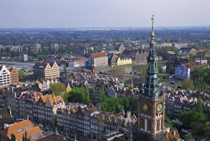 Clock Tower Prints: City centre from high view point