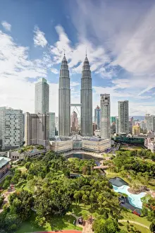 Connection Prints: City centre including the KLCC park convention and shopping centre and the iconic 88 storey steel clad Petronas Towers