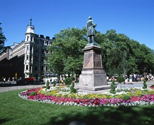 Helsinki Prints: City centre park in the summer, Helsinki, Finland, Scandinavia, Europe