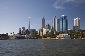 Images Dated 21st November 2006: City centre from the Swan River, Perth, Western Australia, Australia, Pacific