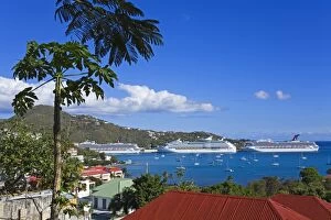 Images Dated 4th April 2007: City of Charlotte Amalie, St. Thomas Island, U.S. Virgin Islands, West Indies