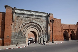 City Wall Prints: City Gate near Kasbah, Marrakesh, Morocco, North Africa, Africa